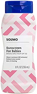 Solimo Baby Sunscreen SPF 50, 8 Fluid Ounce