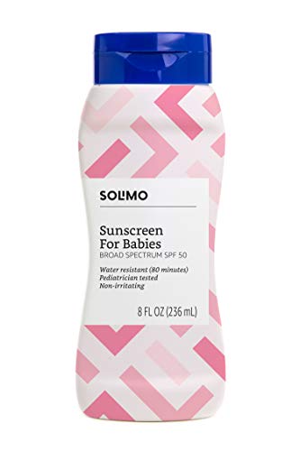 Solimo Baby Sunscreen SPF 50, 8 Fluid Ounce