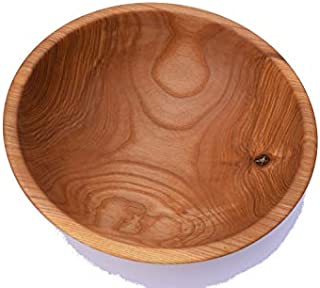 Wood Salad Bowl Ash- 9.75 inch Handmade Wooden Serving bowl for Fruits, Salad, or popcorn, Hand Crafted one of a kind