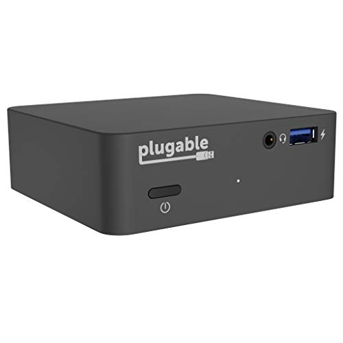 Plugable USB C Dock with 85W Charging Compatible with Thunderbolt 3 and USB-C MacBooks and Select Windows Laptops (HDMI up to 4K@30Hz, Ethernet, 4X USB 3.0 Ports, USB-C PD, Includes VESA Mount)