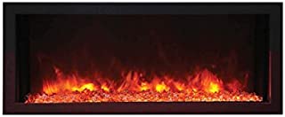 Amantii Panorama Indoor/Outdoor Extra Slim Built in Electric Fireplace (BI-40-XTRASLIM), 40-Inch