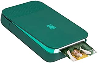 KODAK Smile Instant Digital Bluetooth Printer for iPhone & Android  Edit, Print & Share 2x3 Zink Photos w/ Smile App (Green)