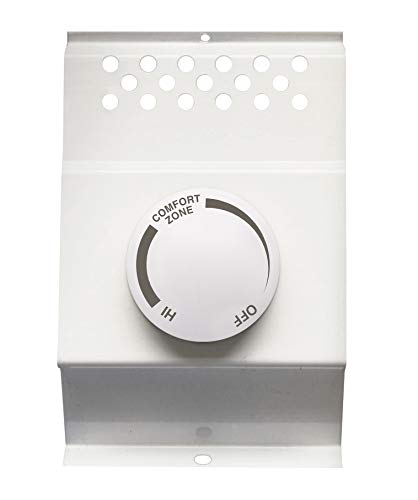 Cadet 8734 White Double Pole Built In Baseboard Thermostat