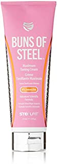 SteelFit Buns of Steel - Maximum Toning Cream - 4% Intenslim - Workout Enhancer - Firming Cream - Cellulite Reduction - Reduce Stretch Marks - 8 fl. oz. (237mL)