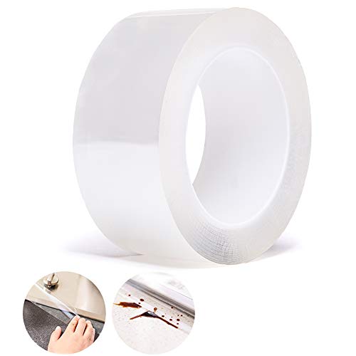 TYLife Caulk Tape Strip,Self Adhesive Waterproof Kitchen Tape for Bathtub Bathroom Kitchen Sink Basin Edge Shower Toilet Kitchen and Wall Mildew Sealing(2Inch Width x 33Feet Length)