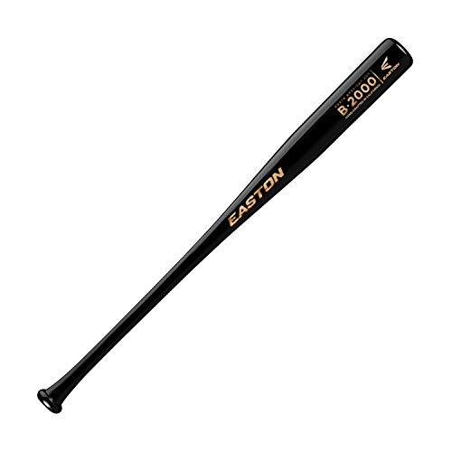 EASTON B2000 White Ash Wood Baseball Bat | 33 inch | 2020 | North American Ash | Balanced | Traditional Knob | Handcrafted in USA