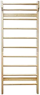 Urban Cycling Apparel Swedish Ladder Wood Stall Bar Suspension Trainer  Physical Therapy & Gymnastics Ladder w/ 10 Strategic Rods. Solid Pine.