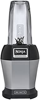 Ninja Nutri Pro Compact Personal Blender, with 18 Oz. and 24 Oz. To Go Cups, in a Black and Silver Finish