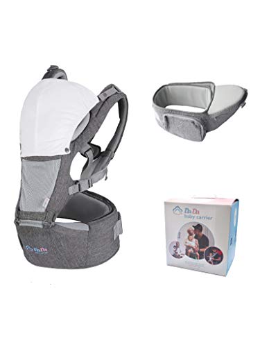 Baby Carrier Hip Seat for Newborn Toddler,Front Facing Child Carrier,Baby Back Carrier,All Season Breathable for Nursing Hiking Travel Indoor. Baby Shower Gift for New Mom and Dad,Mothers Day Gift