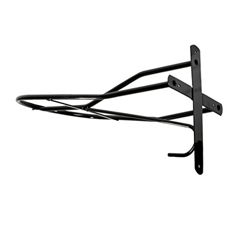 Intrepid International Wall Saddle Rack, Black