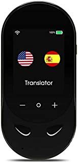 Language Translator Device Offline Translator Device Two Way Instant Voice Translator Support 106 Languages with Camera Translation for Travelling Abroad Learning Shopping Business Chat Black