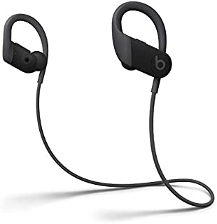 Powerbeats High-Performance Wireless Earphones - Apple H1 Headphone Chip, Class 1 Bluetooth, 15 Hours of Listening Time, Sweat Resistant Earbuds - Black (Latest Model)