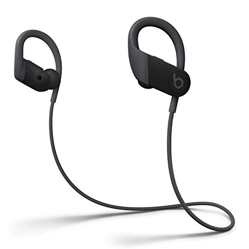 Powerbeats High-Performance Wireless Earphones - Apple H1 Headphone Chip, Class 1 Bluetooth, 15 Hours of Listening Time, Sweat Resistant Earbuds - Black (Latest Model)