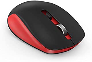 Wireless Mouse, seenda 2.4G Wireless Computer Mouse with Nano Receiver 3 Adjustable DPI Levels, Portable Mobile Optical Mice for Laptop, PC, Chromebook, Computer, Notebook (Red & Black)