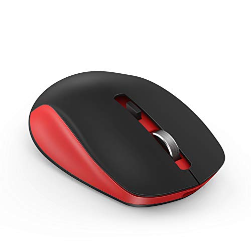 Wireless Mouse, seenda 2.4G Wireless Computer Mouse with Nano Receiver 3 Adjustable DPI Levels, Portable Mobile Optical Mice for Laptop, PC, Chromebook, Computer, Notebook (Red & Black)