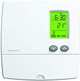 Honeywell Home YRLV4300A1014 Programmable Electric Baseboard Heater Thermostat/Reads out in Celsius, Convertible to Fahrenheit with Menu, White