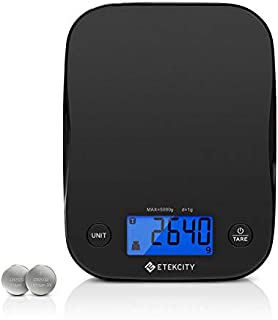 Etekcity Food Kitchen Scale, Digital Weight Grams and Oz for Cooking, Baking, Meal Prep, and Diet, Small, Black