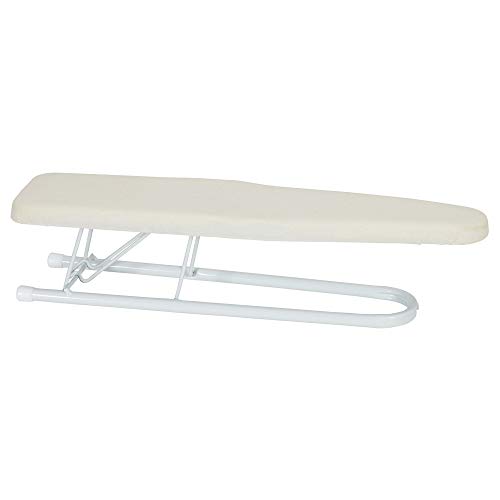 Household Essentials Basic Sleeve Mini Ironing Board | Natural Cover and White Finish | 4.5