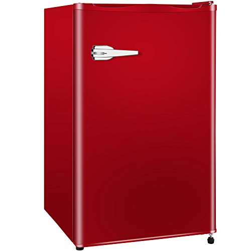 SWHOME Mini Upright Freezer Compact Refrigerators - 1.2/2.3/3.0Cu.ft Small stand up Freezer with Reversible Door for Home Office