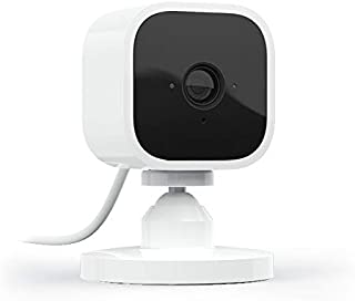 Blink Mini  Compact indoor plug-in smart security camera, 1080 HD video, night vision, motion detection, two-way audio, Works with Alexa  1 camera