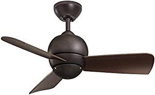 Emerson Ceiling Fans CF130ORB Tilo Modern Low Profile/Hugger Indoor Outdoor Ceiling Fan, Damp Rated, 30-Inch Blades, Light Kit Adaptable, Oil Rubbed Bronze Finish