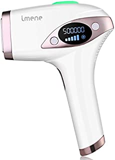 Laser Hair Removal for Women & Men, IMENE 500,000 Flashes Permanent Hair Removal & Upgrade Ice Compress - Home Use Hair Remover on Bikini line, Legs, Arms, Armpits - More Effective and Comfortable