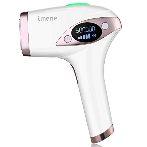 Laser Hair Removal for Women & Men, IMENE 500,000 Flashes Permanent Hair Removal & Upgrade Ice Compress - Home Use Hair Remover on Bikini line, Legs, Arms, Armpits - More Effective and Comfortable