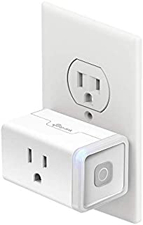 Kasa Smart Plug HS103, Smart Home Wi-Fi Outlet Works with Alexa, Echo, Google Home &IFTTT, No Hub Required, Remote Control, 15 Amp, UL Certified,1-Pack