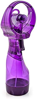 O2COOL Deluxe Misting Purple Personal Fan, Universal