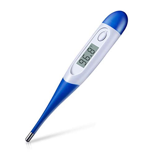 Digital Thermometer Fahrenheit for Fever, Fast Reading Underarm, Rectal and Oral Thermometer for Adults, Babies and Kids | Accurate Digital Thermometer Oral