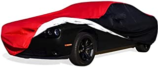 2008-2021 Dodge Challenger Ultraguard Plus Car Cover - Indoor/Outdoor Protection (Red/Black)