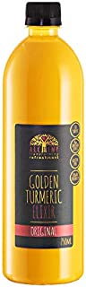 Alchemy Golden Milk Turmeric Elixir Latte Concentrate with Curcumin, Ginger and Raw Sugar| Hints of Cinnamon and Creamy Vanilla | Coffee Substitute for Weight Loss | 750 ml | Vegan Turmeric Drink