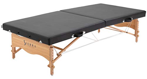 SierraComfort Sierra Comfort Low-Level Portable Massage Table (Black), SC-1004