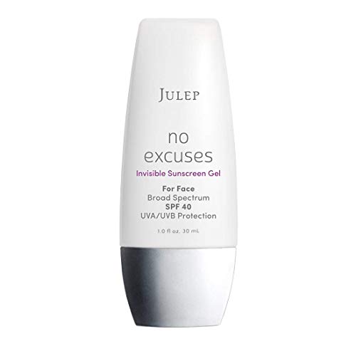 Julep No Excuses Invisible Facial Sunscreen Gel Broad Spectrum SPF 40 + Face Moisturizer With Vitamin E, 1 Fl Oz