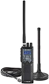 Cobra HHRT50 Road Trip Cb Radio - Emergency Radio, Travel Essentials, 2-Way Handheld Black Radio with Rooftop Magnet Mount Antenna, NOAA Channels, Dual Watch & 40 Channel Access