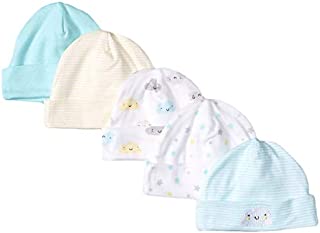 Gerber Baby 5-Pack Caps, clouds, Newborn