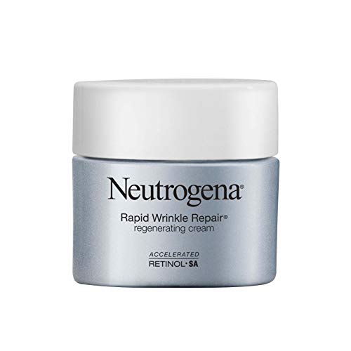 Neutrogena Rapid Wrinkle Repair Retinol Regenerating Anti-Aging Face Cream & Hyaluronic Acid; Anti-Wrinkle Retinol Moisturizer & Neck Cream, with Hyaluronic Acid & Retinol, 1.7 Oz