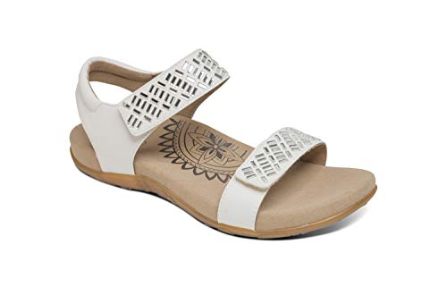 Aetrex Marcy Adjustable Quarter Strap Arch Support Sandal