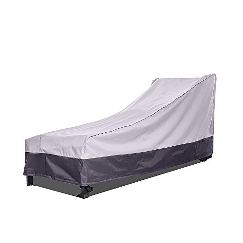 AsterOutdoor Waterproof Patio Chaise Lounge Cover, Heavy Duty 600D Oxford Fabric, UV Protection Patio Furniture Cover for Patio/Outdoor Chaise Lounge, 68