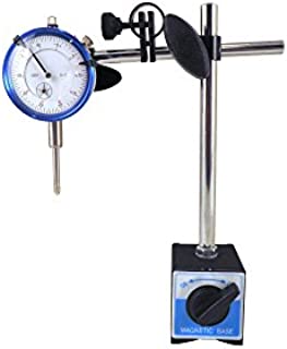 Magnetic Base with Fine Adjustment and SAE Dial Test Indicator with 0.0005: Resolution (half a thousandth), 1