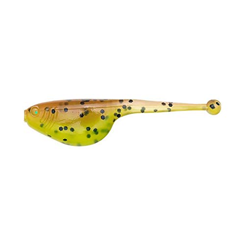 Strike King Mr. Crappie Shadpole Panfish Bait, Pumpkinseed/Chartreuse, 2-Inch