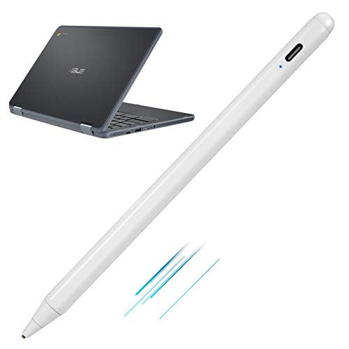 Stylus Pens for ASUS Chromebook Flip 2-in-1 Touchscreen Laptop,Active Pens Digital Stylus for ASUS Chromebook Flip 2-in-1 Stylus with Ultra Fine Tip,Touch-Control and Rechargeable,White