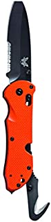 Benchmade - Triage 916SBK-ORG, Orange Handle, Triple Utility Tool, Knife, Safety Hook and Glass Breaker, Made in the USA