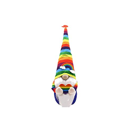 LGBT Gay Pride Month Rainbow Gnome Collectible Figurines Rally Stuff 13.5 Inches Parade Figurines Love is Love We are Together Lesbian Gay Bisexual Transgender Queer Acceptance Day