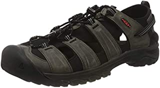 KEEN Unisex Targhee 3 Closed Toe Hiking Sport Sandal, Grey/Black, 10.5 US Men