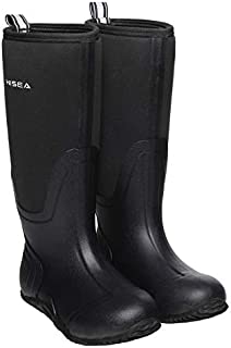 HISEA Women's Rubber Rain Boots Waterproof Insulated Garden Shoes Outdoor Hunting Working Riding Muck Neoprene Boots Mid Calf