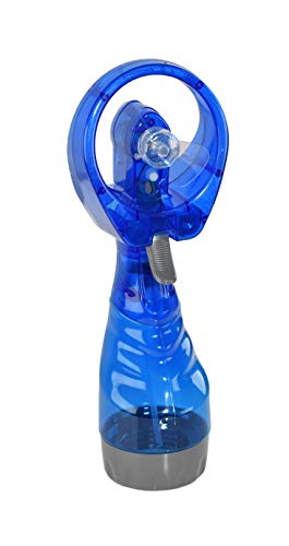 Home-X Battery-Powered Personal Misting Fan, Plastic Spray Water Bottle with Mini Fan