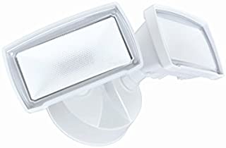 Good Earth Lighting LED Outdoor Security Flood Light, 2100 Lumens, 5000K, Dusk to Dawn Flood Light, Manual Override, 50,000 Hours, Direct Wire, Weatherproof, ETL & Energy Star Certified, White Finish