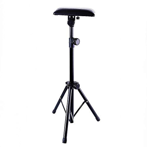 Tattoo Armrest,New Star Tattoo Foldable Sponge Pad Arm Leg Rest Stand Tripod with Adjustable Height for Tattoo Supplies PVC Leather Stands Studio Chair Stand