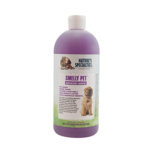 Nature's Specialties Deodorizing Dog Shampoo for Pets, Concentrate 24:1, Made in USA, Smelly Pet, 32oz